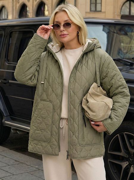 Куртка женская демисезонная LAWINTER, олива, модель 83594