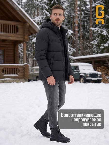 Куртка мужская зимняя GRIZMAN, черная, модель 75572