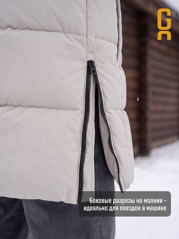 Куртка мужская зимняя GRIZMAN, светло- серая, модель 73853