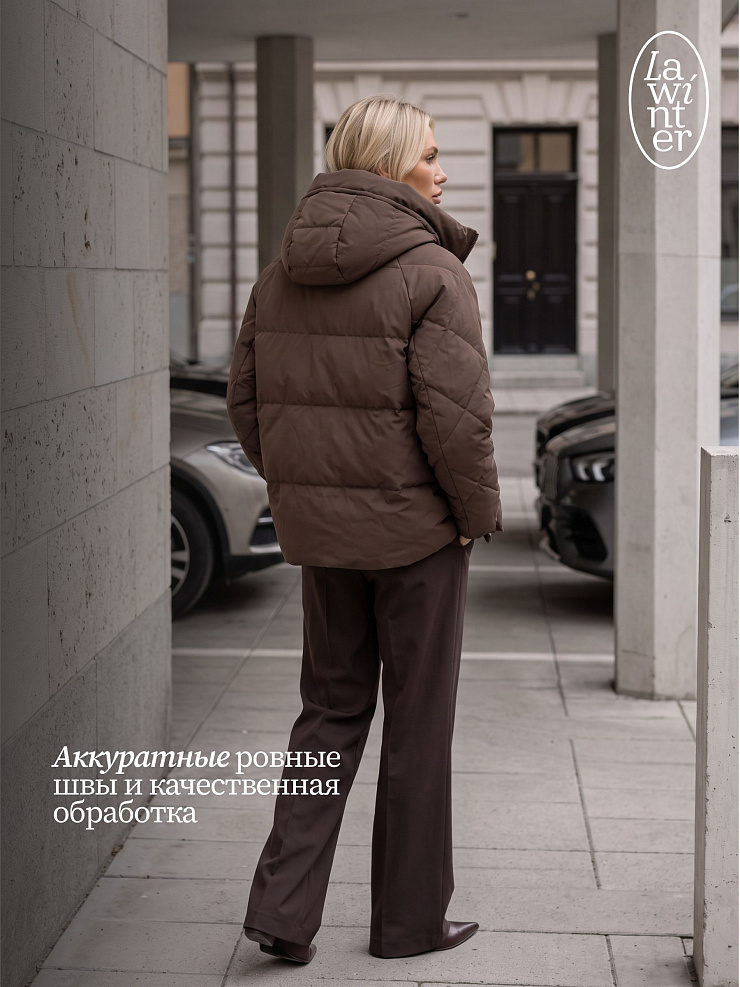 Куртка женская демисезонная LAWINTER, мокко, модель 84593