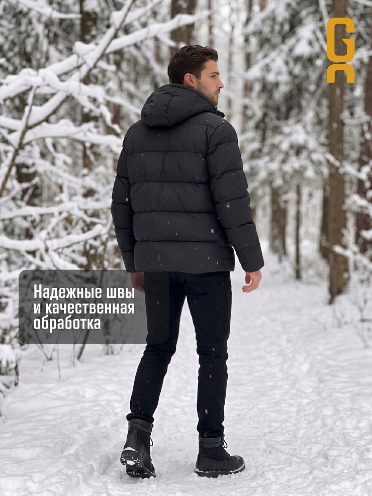 Куртка мужская зимняя GRIZMAN, черная, модель 75114