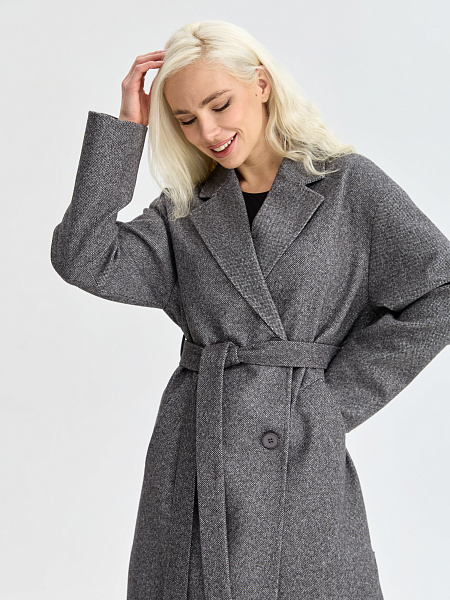 Пальто LAWINTER  модель 83891, цвет Серый