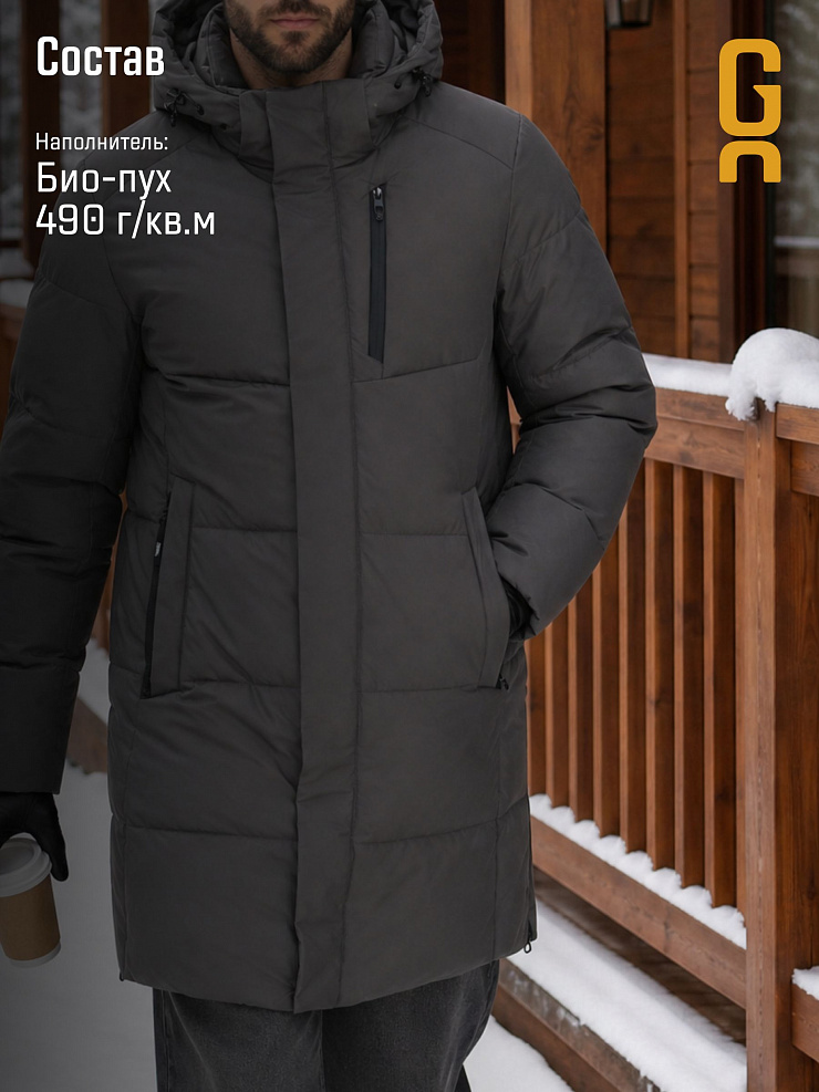 Куртка мужская зимняя GRIZMAN, графит, модель 73554