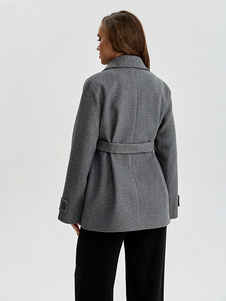 Пальто LAWINTER  модель 85698, цвет Светло-серый