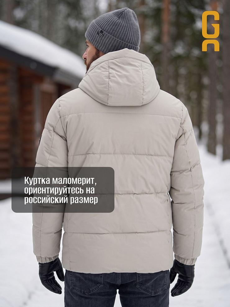 Пуховик мужской зимний GRIZMAN, серый, модель 73490