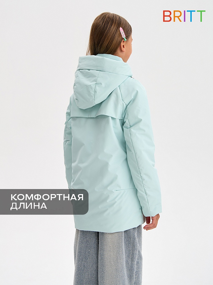 Куртка для девочки демисезонная BRITT, мята, модель 63603
