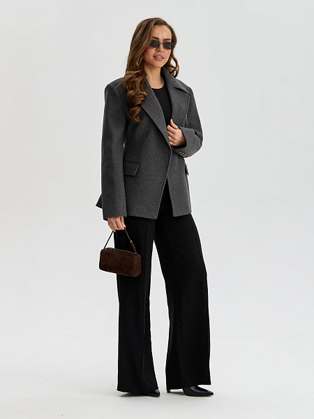 Пальто LAWINTER  модель 85205, цвет Темно-серый