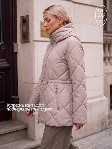 Куртка женская демисезонная LAWINTER, капучино, модель 86687