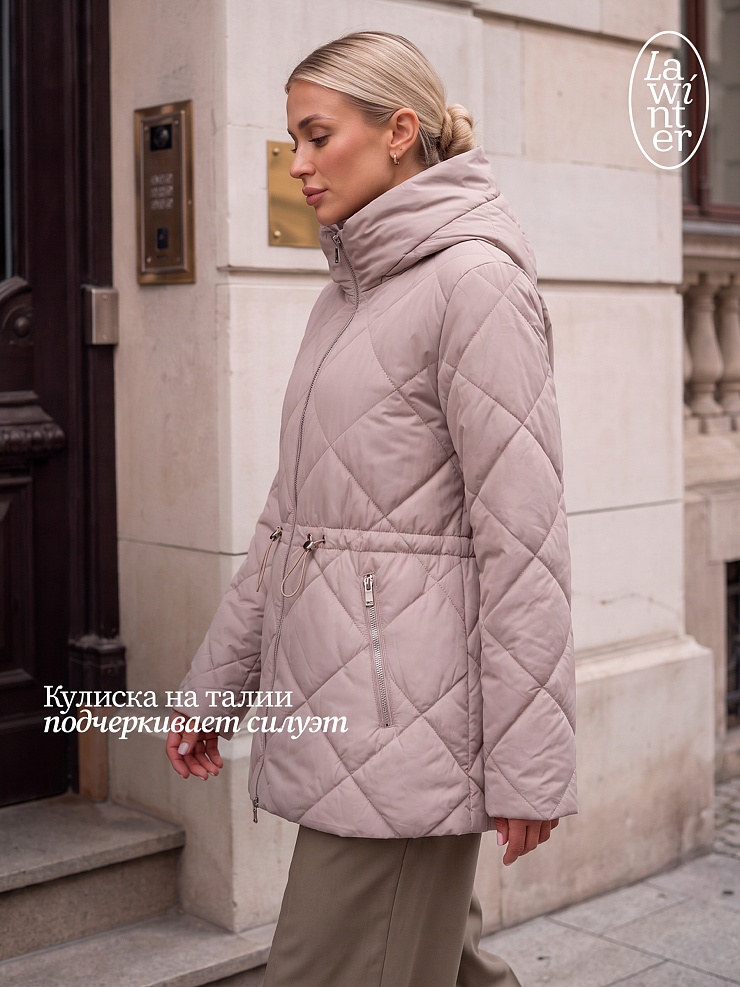 Куртка женская демисезонная LAWINTER, капучино, модель 86687