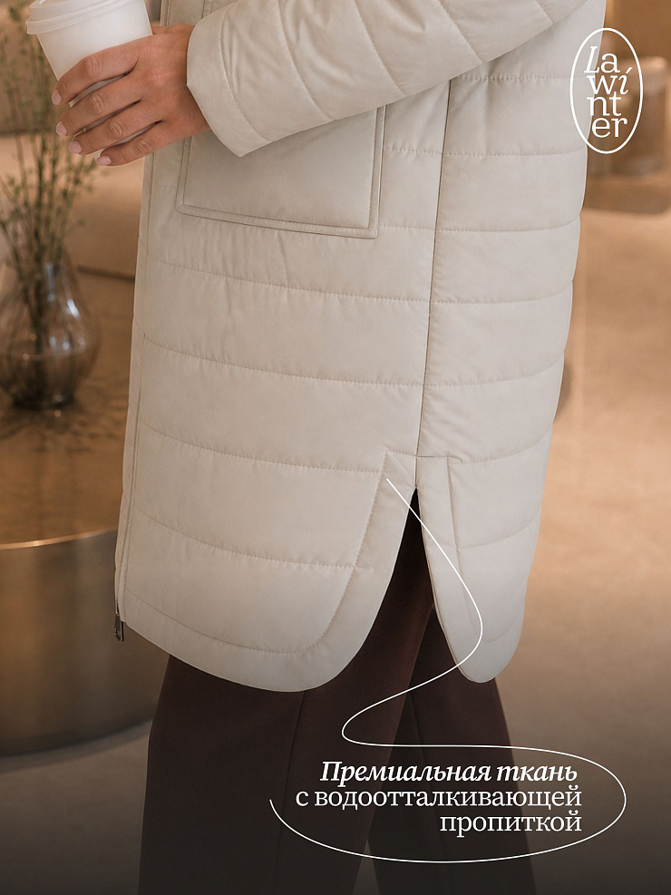 Куртка женская демисезонная LAWINTER, олива, модель 83781