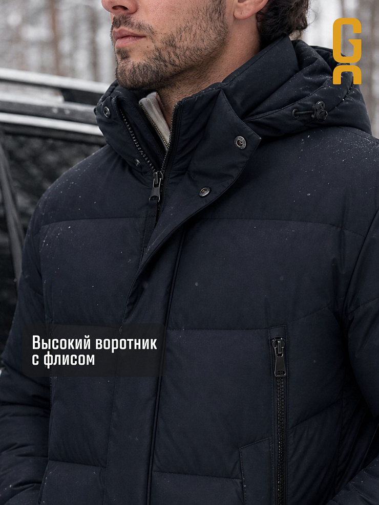 Пуховик мужской зимний GRIZMAN, темно-синий, модель 71715