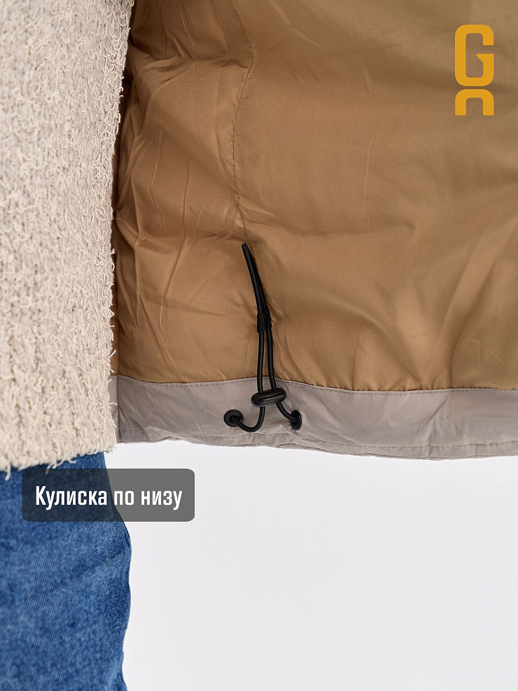 Куртка мужская зимняя GRIZMAN, бежевая, модель 73550