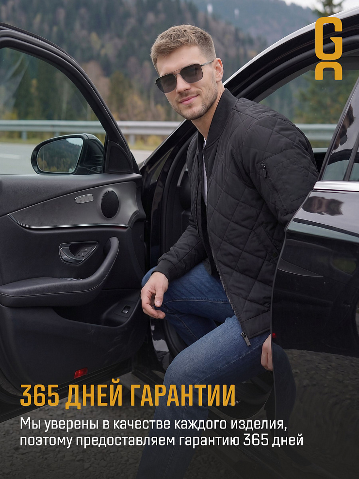 Бомбер мужской демисезонный GRIZMAN, черный, модель 72509