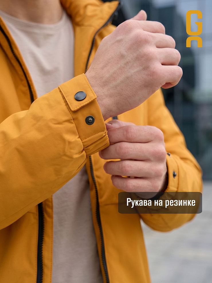 Куртка мужская демисезонная GRIZMAN, горчичная, модель 70479