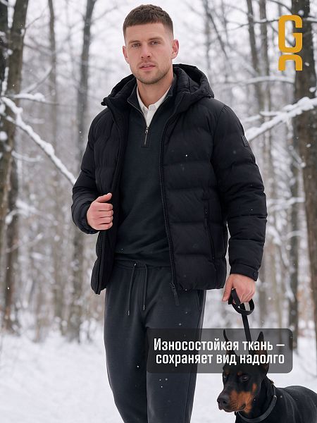 Куртка мужская зимняя GRIZMAN, черная, модель 76411