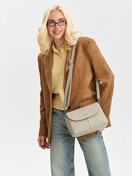 Сумка PARISOT  модель 14144, цвет Серо-бежевый