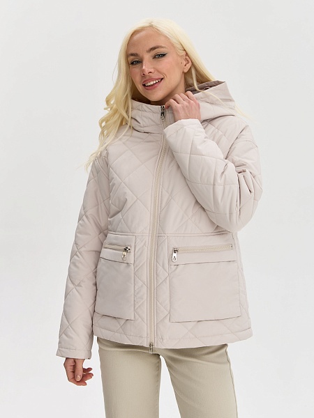 Куртка женская демисезонная LAWINTER, бежевая, модель 85250