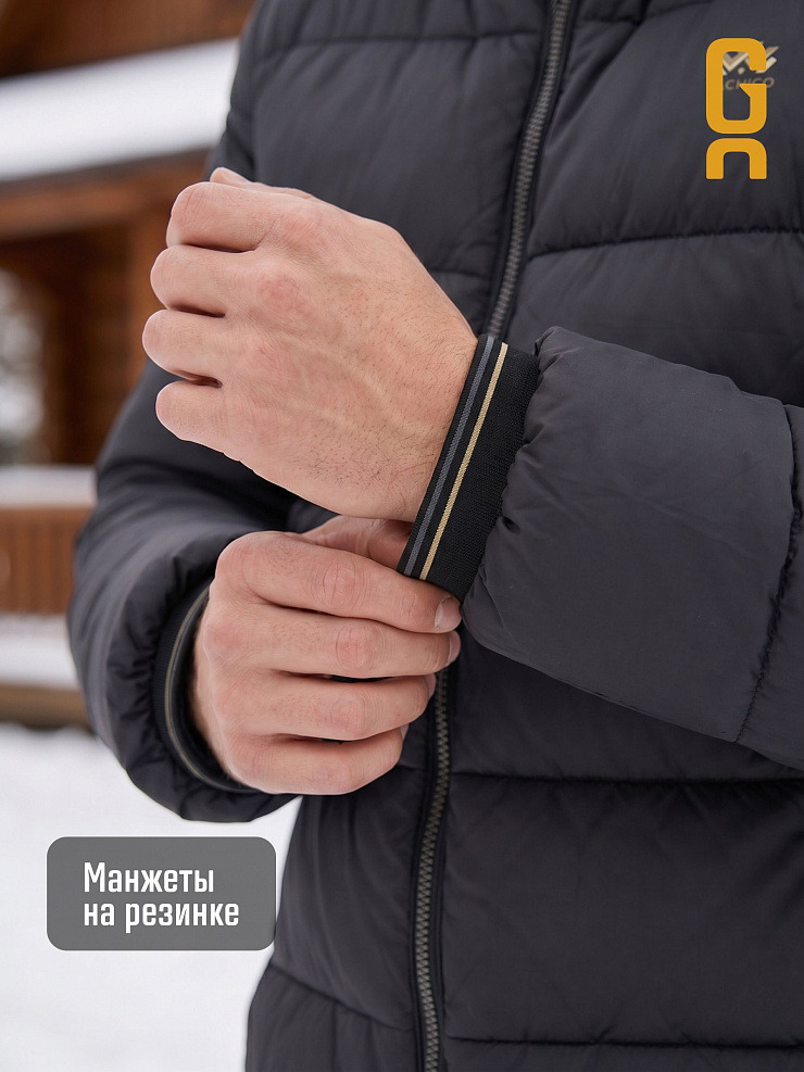 Куртка мужская зимняя GRIZMAN, черная, модель 73160