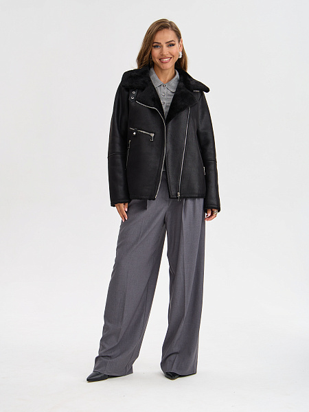 Дубленка LAWINTER  модель 3588, цвет Черный