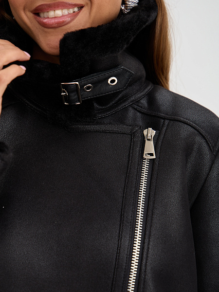 Дубленка LAWINTER  модель 3588, цвет Черный