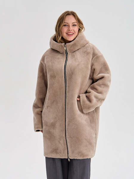 Дубленка LAWINTER  модель 35475, цвет Черный