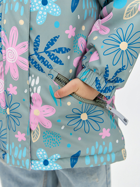 Куртка BRITT  модель 64412, цвет Зелено-розовый