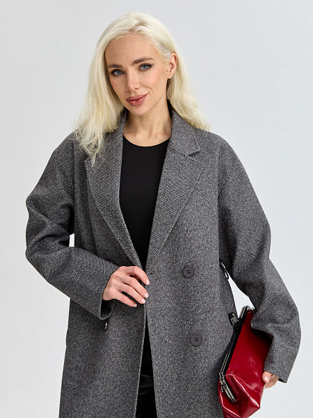 Пальто LAWINTER  модель 83891, цвет Серый