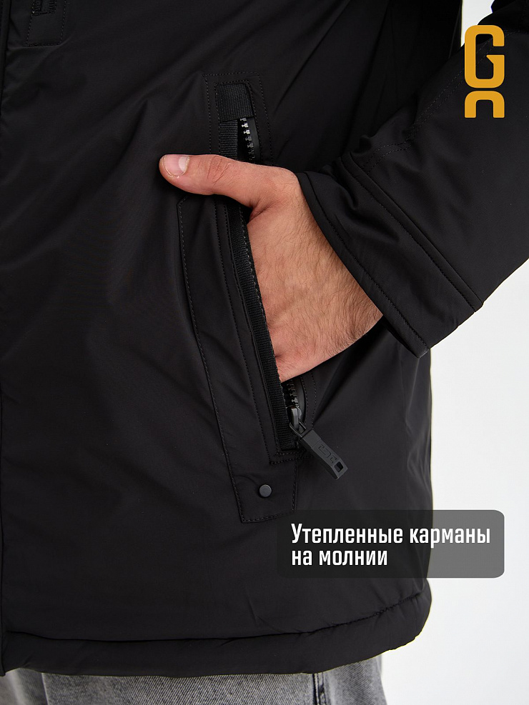 Куртка мужская зимняя GRIZMAN, черная, модель 75423