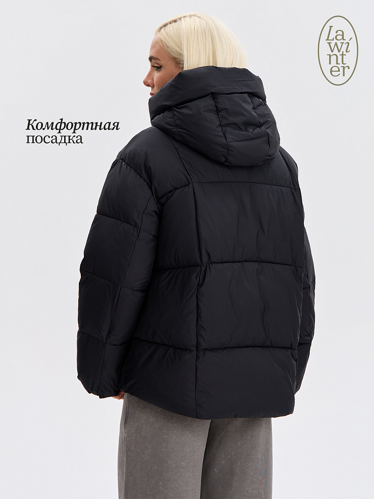 Куртка женская зимняя LAWINTER, черная, модель 84687