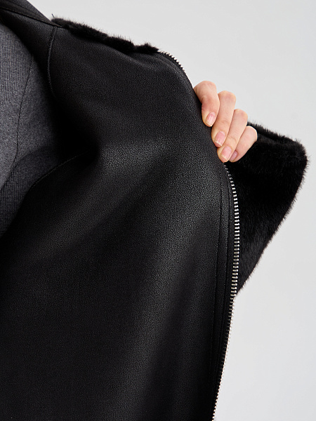 Дубленка LAWINTER  модель 35253, цвет Черный