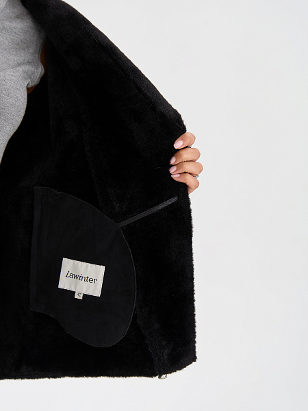 Дубленка LAWINTER  модель 3588, цвет Черный