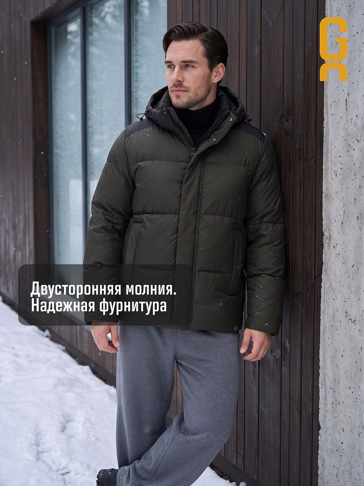 Куртка мужская зимняя GRIZMAN, хаки, модель 76238