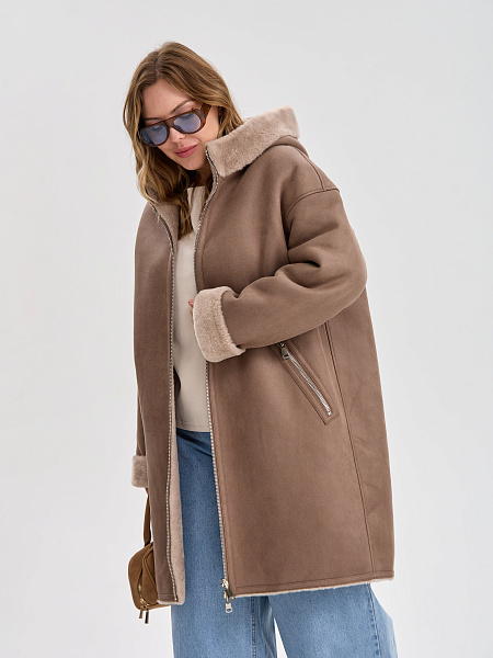 Дубленка LAWINTER  модель 35475, цвет Мокко