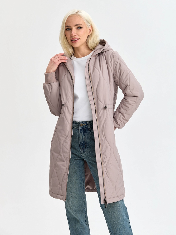 Пальто женское демисезонное LAWINTER, капучино, модель 83885