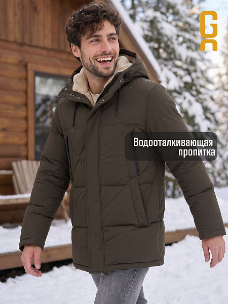 Пуховик мужской зимний GRIZMAN, хаки, модель 75192