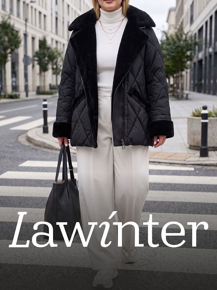 Куртка женская зимняя LAWINTER, черная, модель 8535