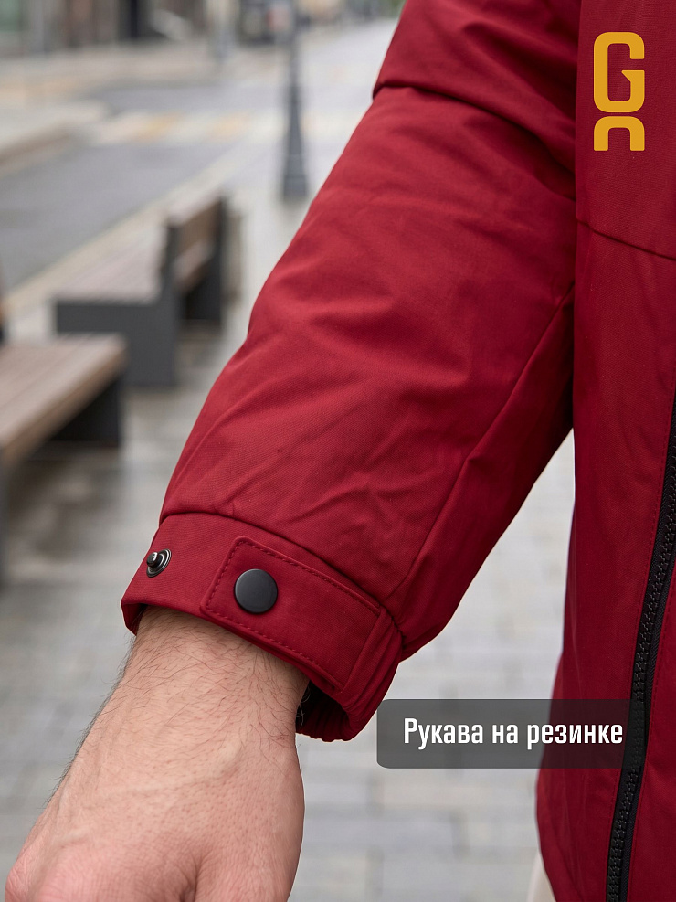 Куртка мужская демисезонная GRIZMAN, темно-красная, модель 70479