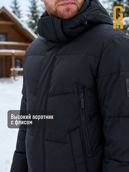 Пуховик мужской зимний GRIZMAN, черный, модель 71715