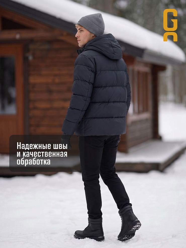 Куртка мужская зимняя GRIZMAN, темно-синяя, модель 75114