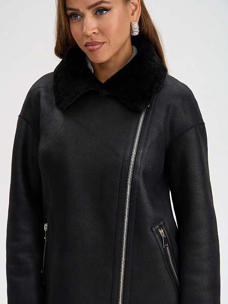 Дубленка LAWINTER  модель 35796, цвет Черный