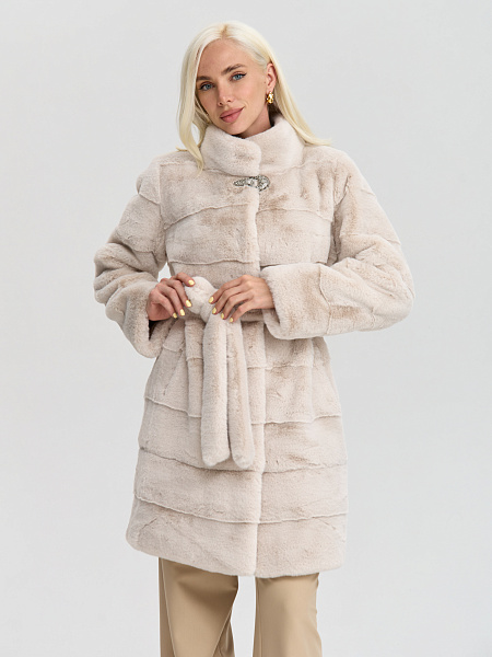 Шуба LAWINTER  модель 53961, цвет Молочный