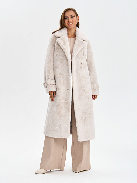 Шуба LAWINTER  модель 54478, цвет Молочный