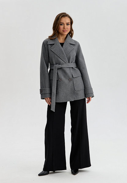 Пальто LAWINTER  модель 85698, цвет Светло-серый