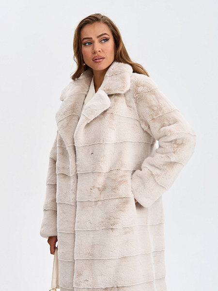 Шуба LAWINTER  модель 53591, цвет Молочный