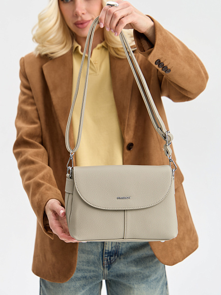 Сумка PARISOT  модель 14144, цвет Серо-бежевый