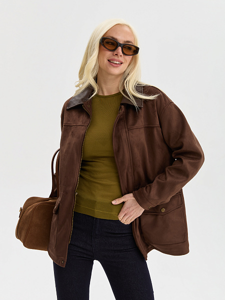 Куртка LAWINTER  модель 25587, цвет Темно-коричневый