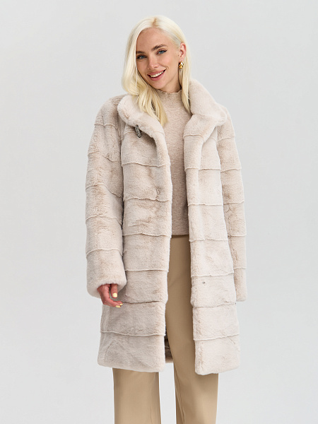 Шуба LAWINTER  модель 53961, цвет Молочный