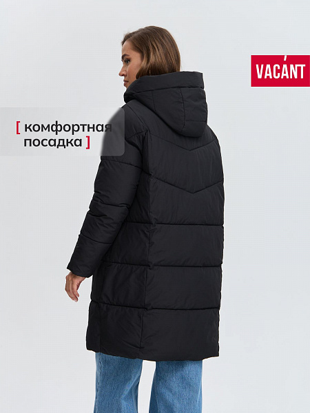 Куртка женская зимняя VACANT, черная, модель 8554