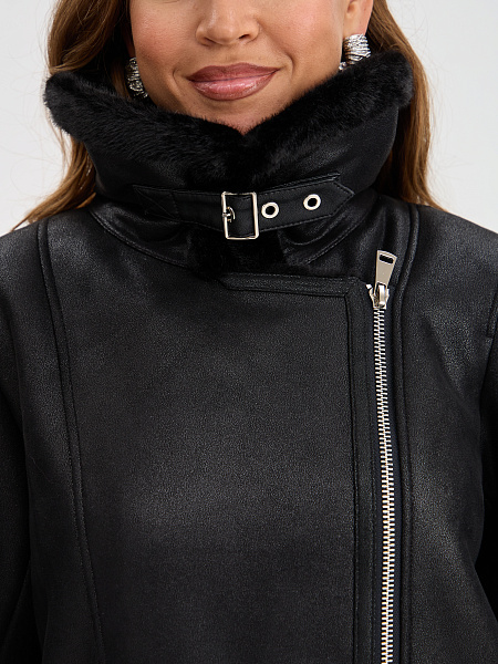 Дубленка LAWINTER  модель 35667, цвет Черный