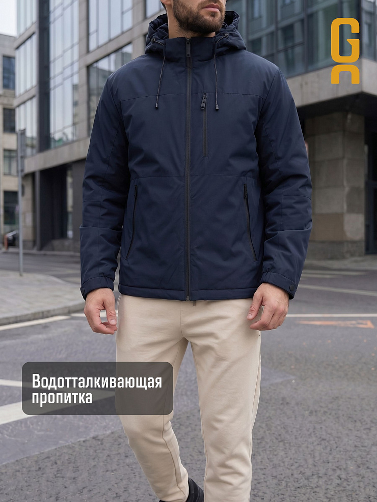 Куртка мужская демисезонная GRIZMAN, темно-синяя, модель 73802